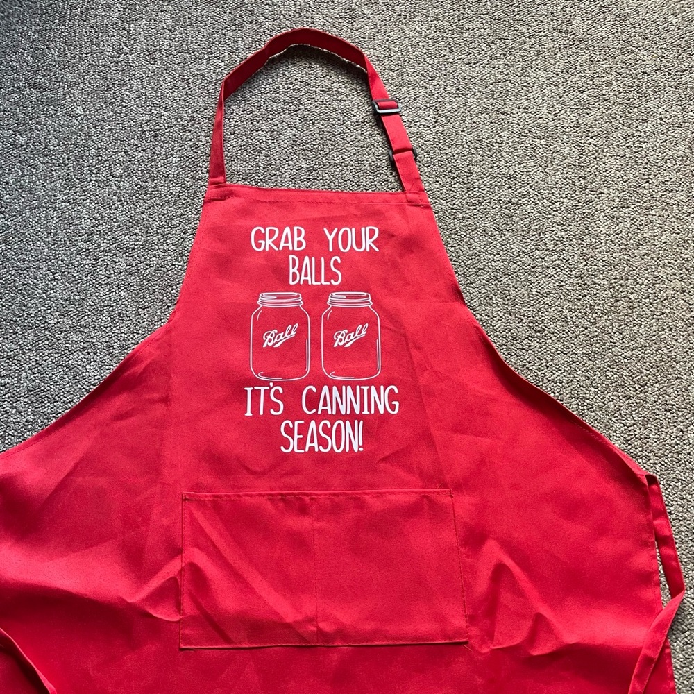Funny canning apron